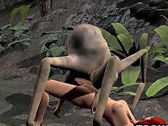 3d Redhead Getting Fucked By An Alien Spider