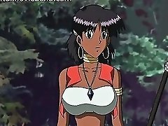 Part 1: Ebony Anime Girl With Large Breasts On Drtuber