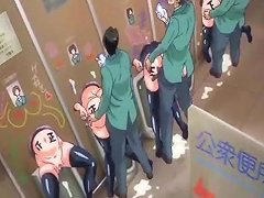 Hentai Girls With Big Breasts Engage In Group Sex In School Setting
